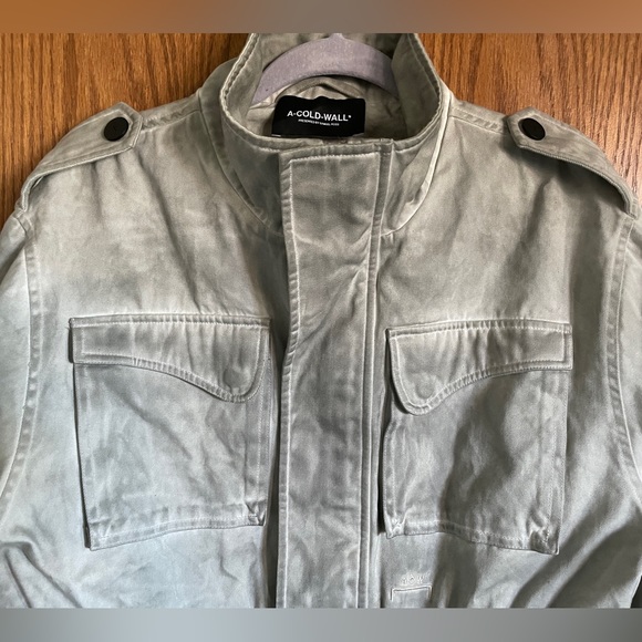 A Cold Wall Painted Gray Fade Out Field Jacket Men's Size Large New See Descrip. - Picture 3 of 16